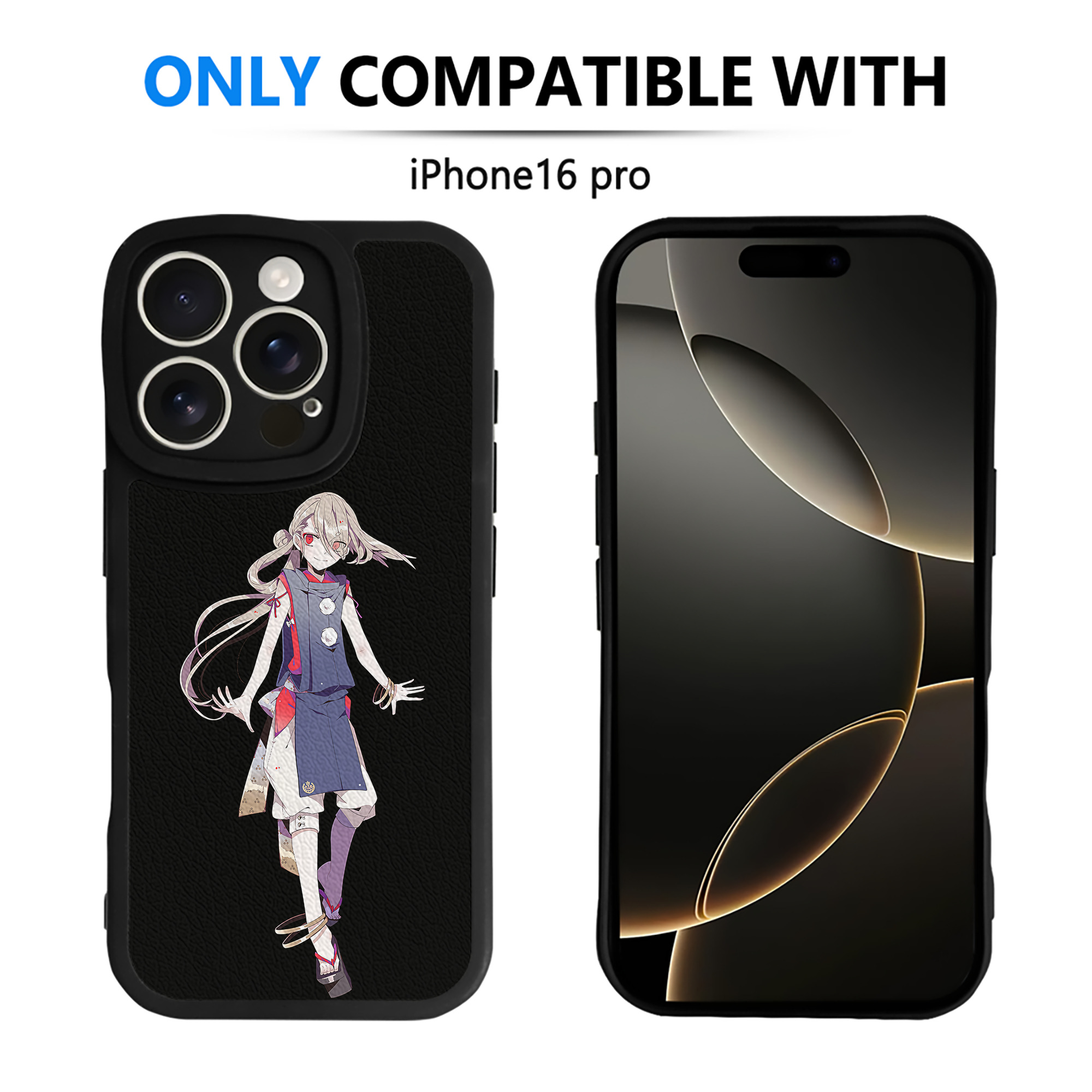 （画像用） 刀剣乱舞 Touken Ranbu 【iPhone 16シリーズ対応】シリコンスマホケース（レザー調） 材質：シリコン